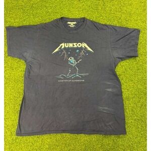 Robber Barons Metallica Shirt Mens XL Blue Cotton Munson Master of Dungeons
